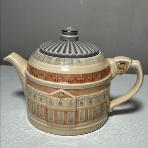 Vintage James Sadler Royal Albert Hall Teapot Gold Trim